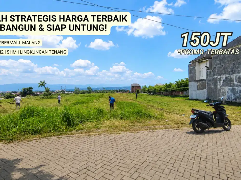 Harga 100 Jutaan! Tanah Strategis Area Sukun Bandulan Kota Malang