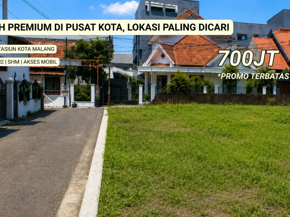 Lokasi Favorit! Tanah Pusat Kota Sawojajar Harga 5 Jutaan