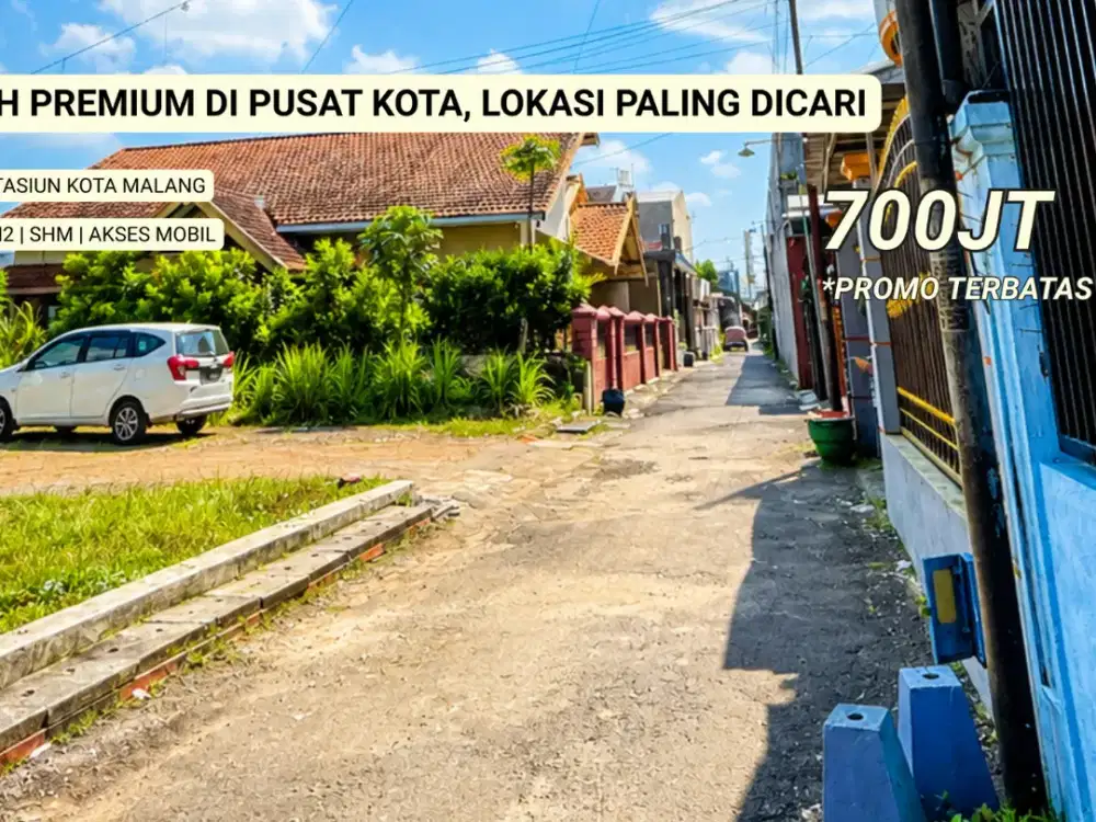 Tanah Siap Bangun di Sawojajar, Dekat Stasiun dan Pusat Kota