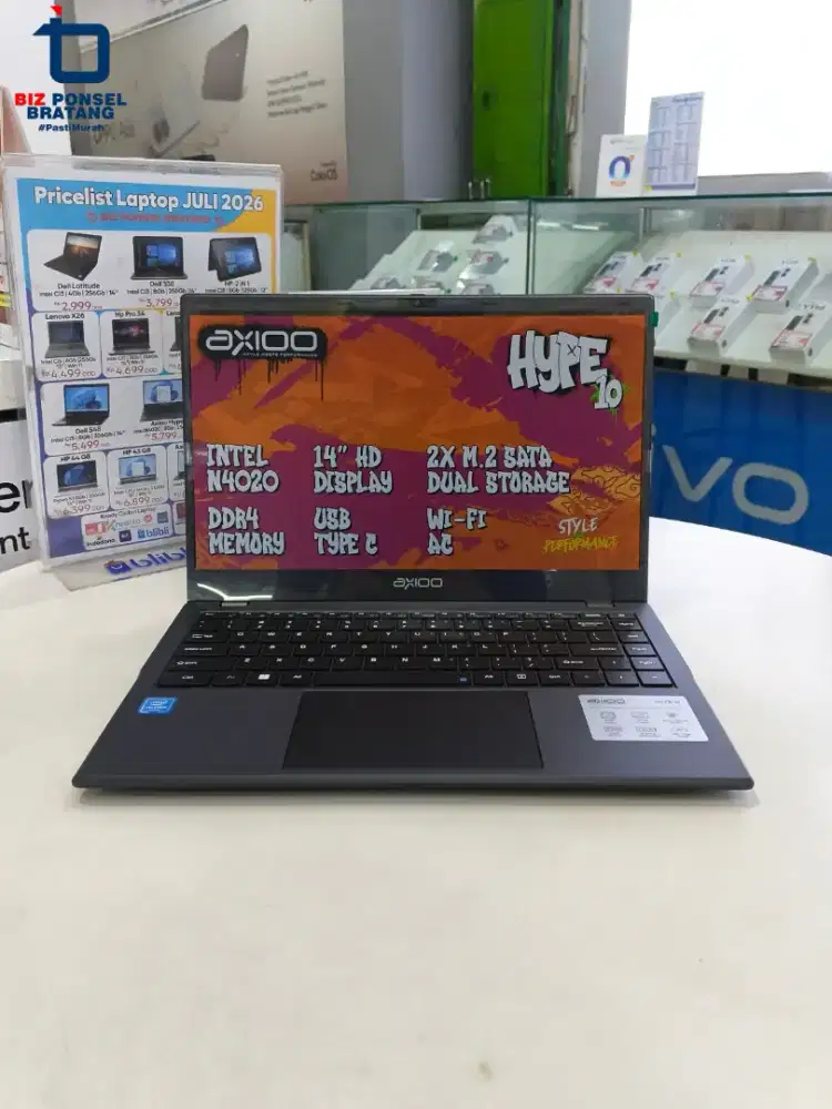 LAPTOP NEW AXIOO HYPE 10 OBRAL MURAH MERIAH GARANSI RESMI AXIOO