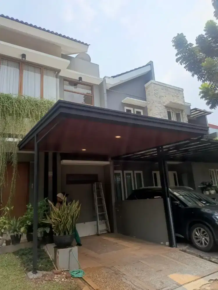 pemasangan kanopi minimalis modern