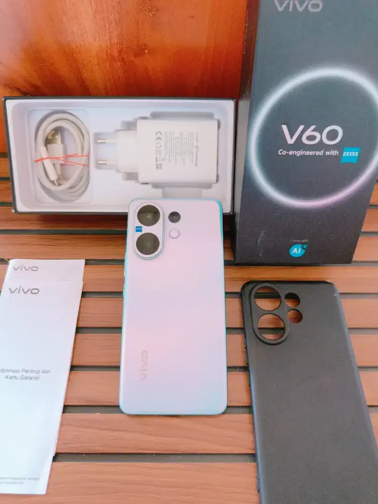 Vivo V60 5G 8/256 Blue Mulus Fullset Ori Garansi Panjang