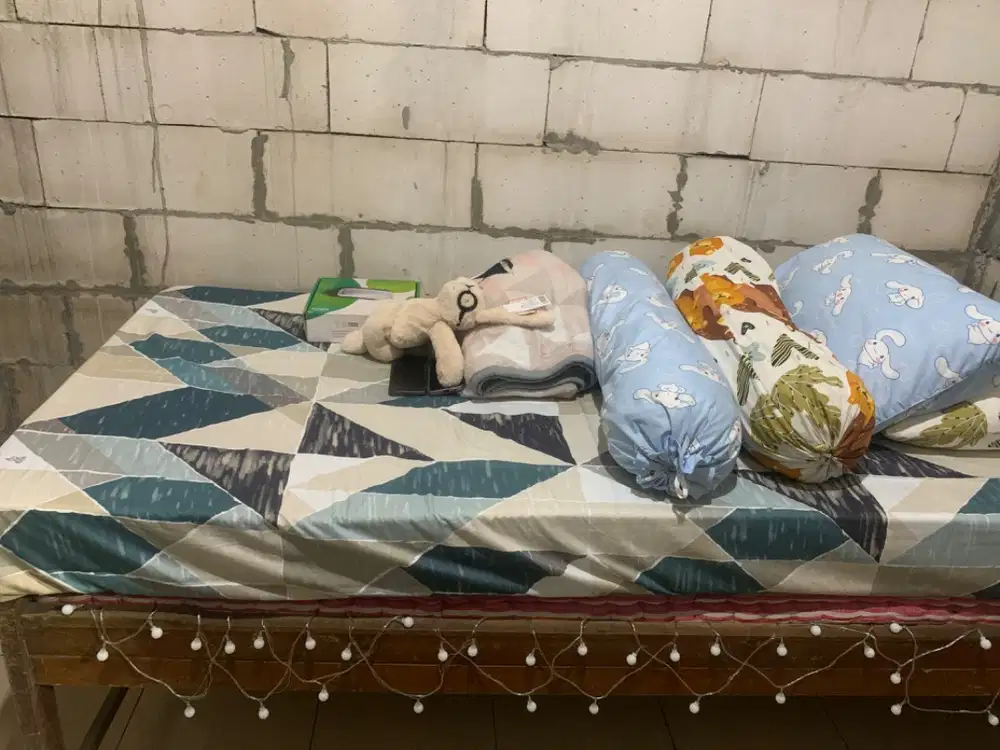 Dipan Kayu Untuk Kasur Busa, Kapuk, Spring bed