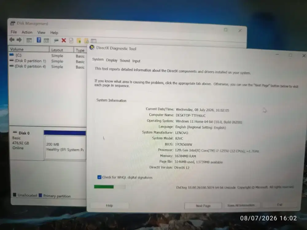 Laptop Lenovo Flex 7i Touchsreen