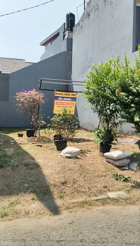 Dijual murah kavling siap bangun luas 72m² SHM