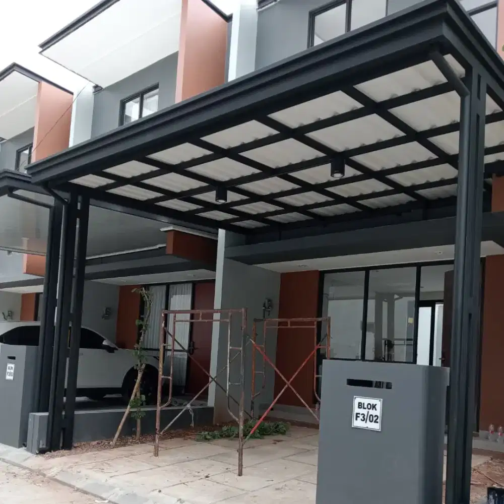 pemasangan kanopi minimalis modern