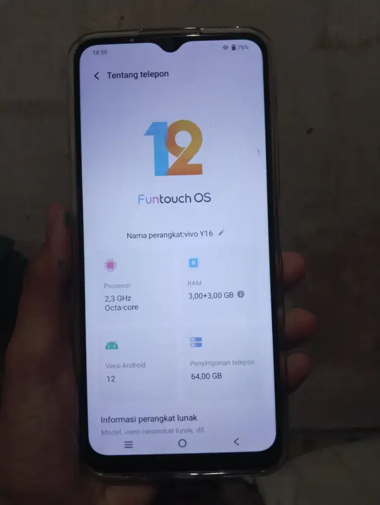 Vivo y16 ram 3+3/64gb