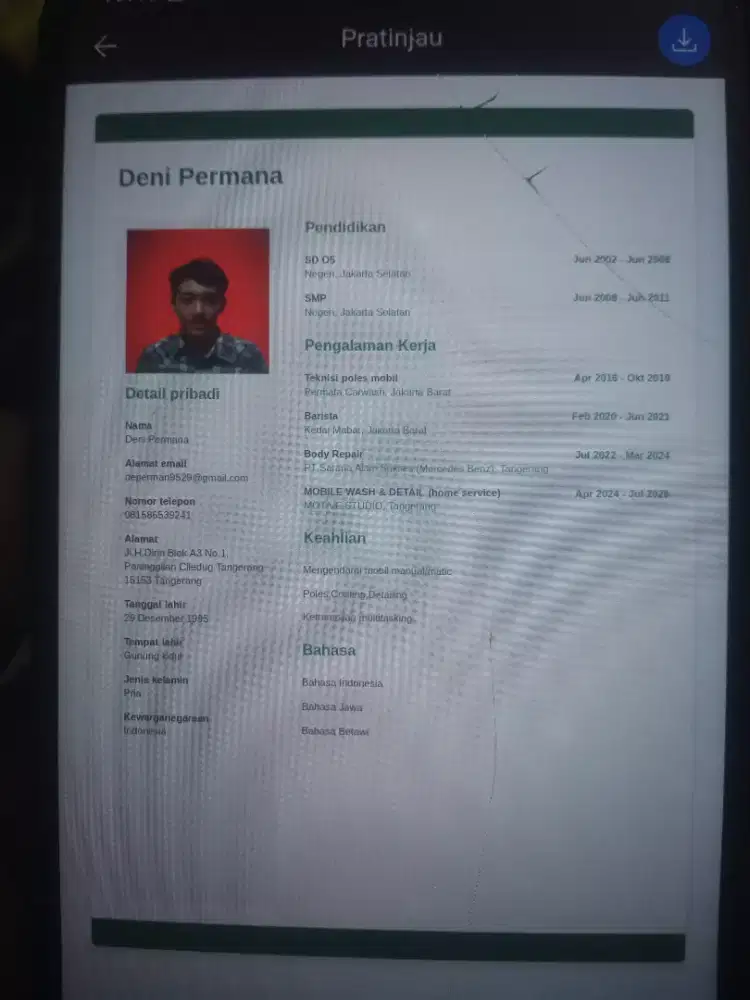 Mencari pekerjaan