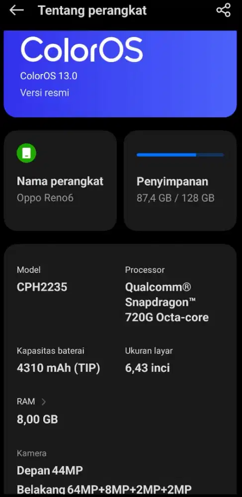 Oppo Reno6 4G 8/128