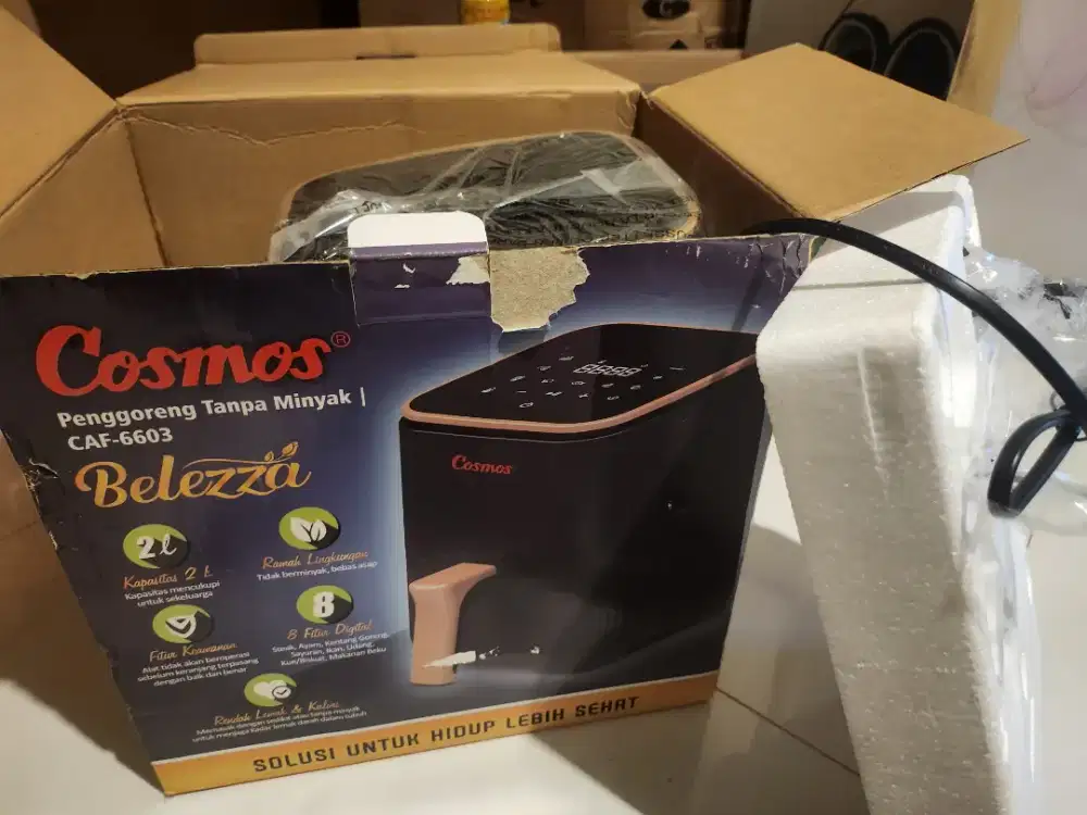 JUAL AIR FRYER COSMOS CAF 6603 BLACK