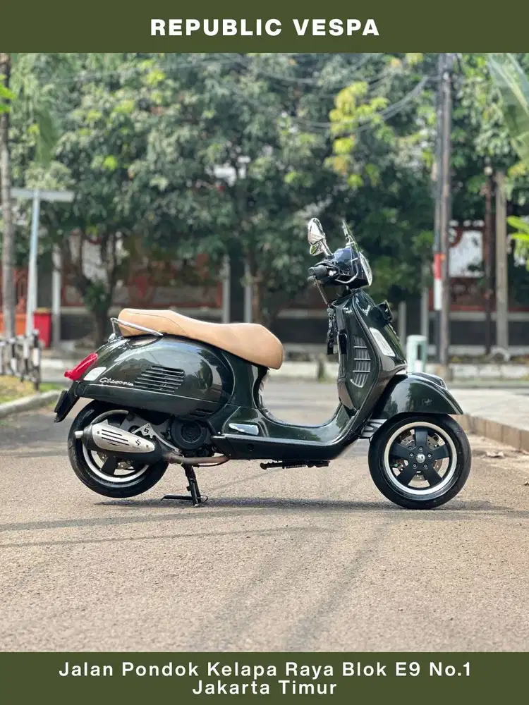 TERMURAH PIAGGIO VESPA GTS 150 3V IE THN 2016 VERDE MUSCHIO