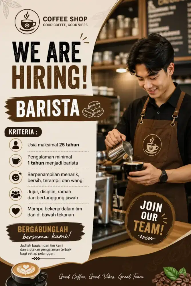 Lowongan kerja barista