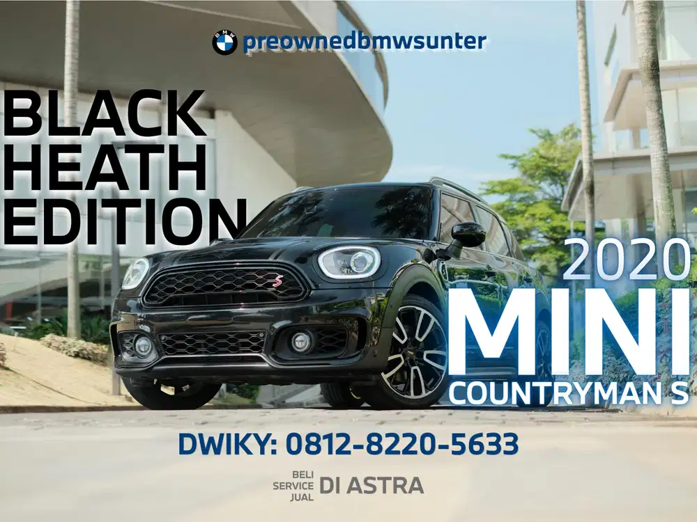 LANGKA! MINI Countryman S 2020 Black Heath Edition Low KM