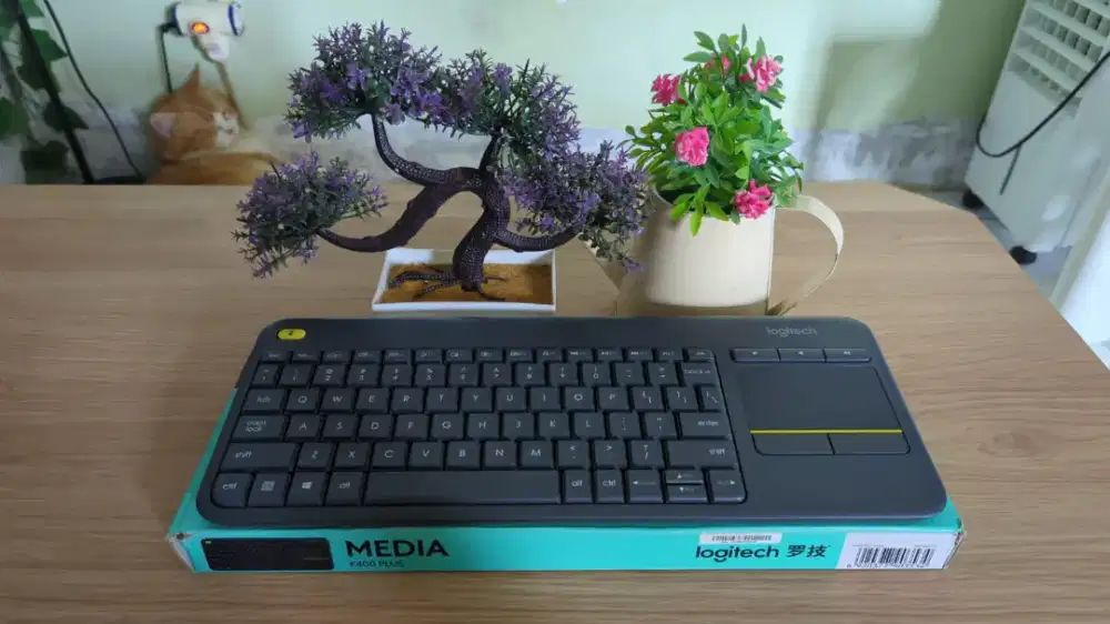Keyboard Wireless Touchpad Logitech K400 Plus