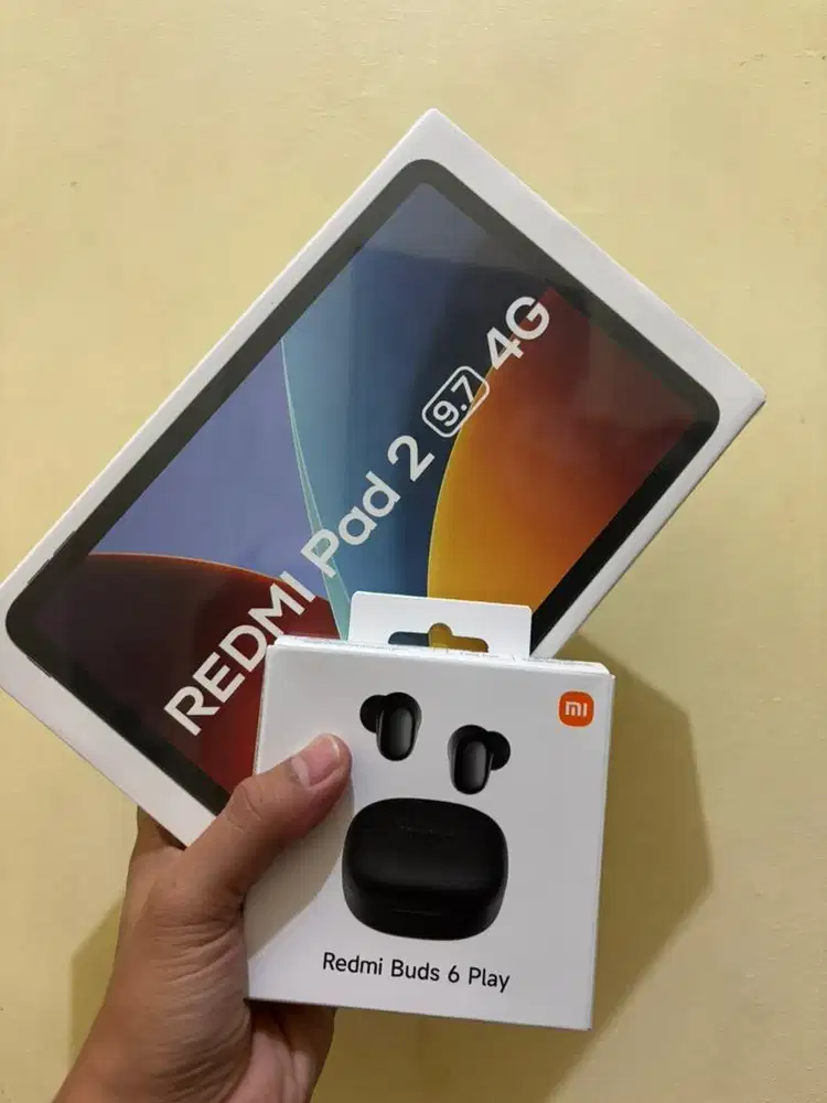 Redmi Pad 2 9.7 Inch 4G 4/128GB Baru Bonus Redmi Buds 6 Play
