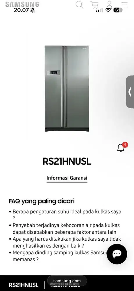 Kulkas Samsung Side By Side