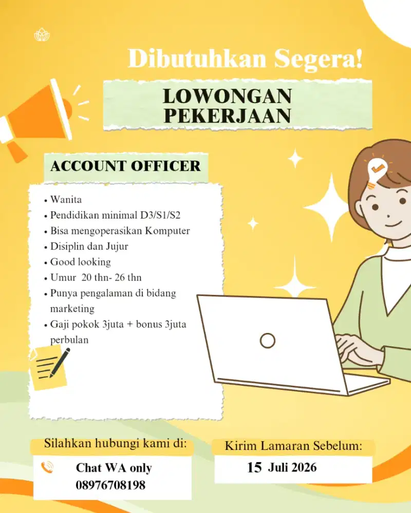 Marketing yang berpengalaman dan good looking