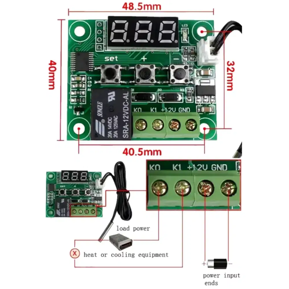 Thermostat XH-W1209 12V Digital Temperature Controller