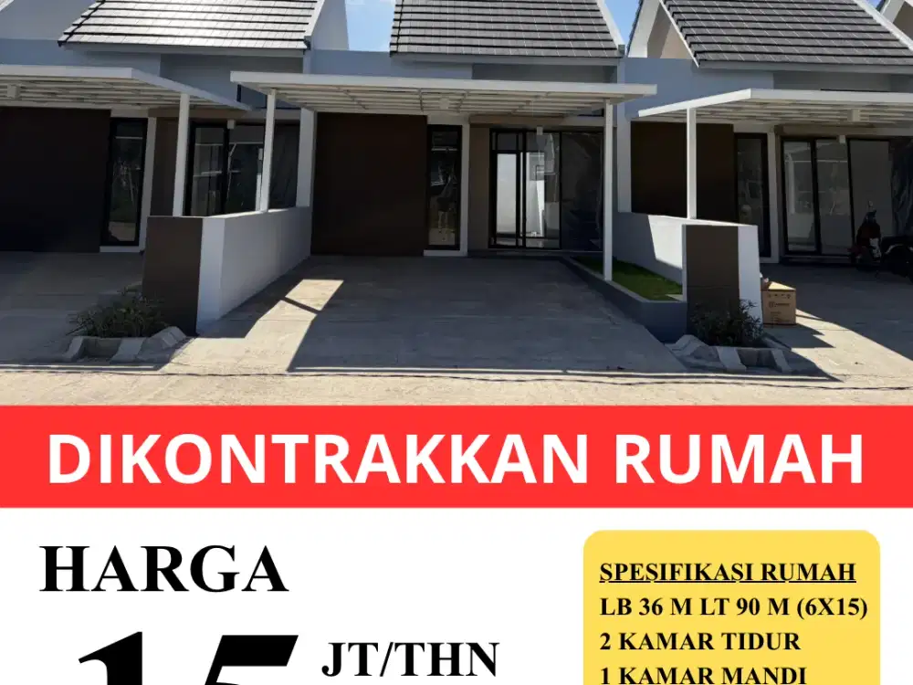 Dikontrakkan rumah Java residence cluster 3 Krian Sidoarjo tipe camar