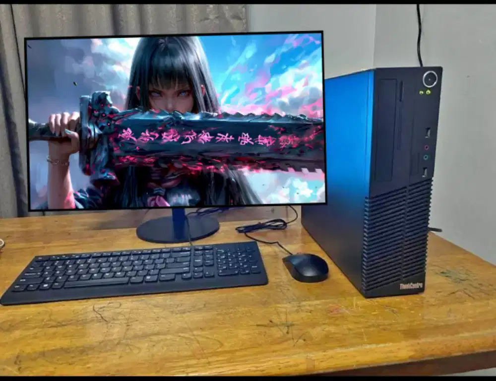 PC GAMING FULSET + LCD + RAM 8 GB + VGA 1 GB + HD 500 GB + GAMES APP