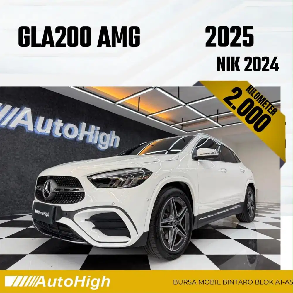 DP10% [Km2.000] GLA200 AMG 2024 White / GLA 200 Reg 2023 #AUTOHIGH