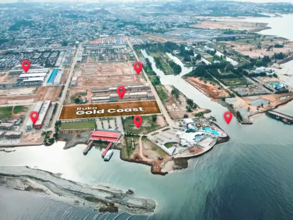 Ruko Premium Depan Pelabuhan Ferry Gold Coast, Bengkong Laut