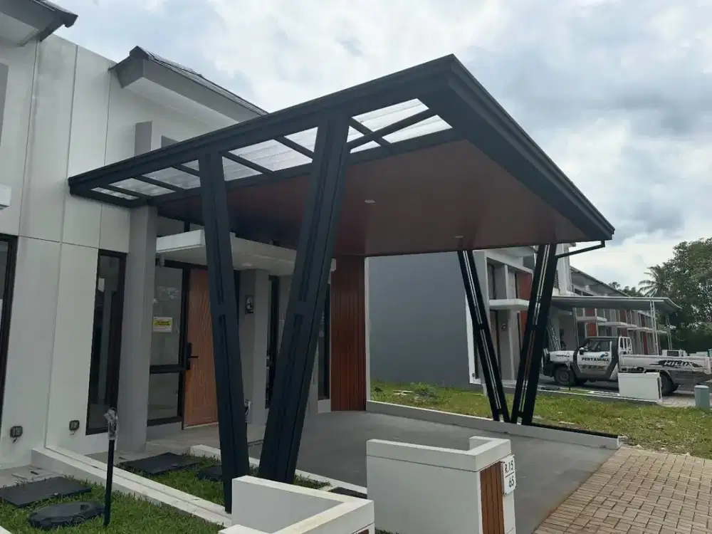 pemasangan kanopi minimalis