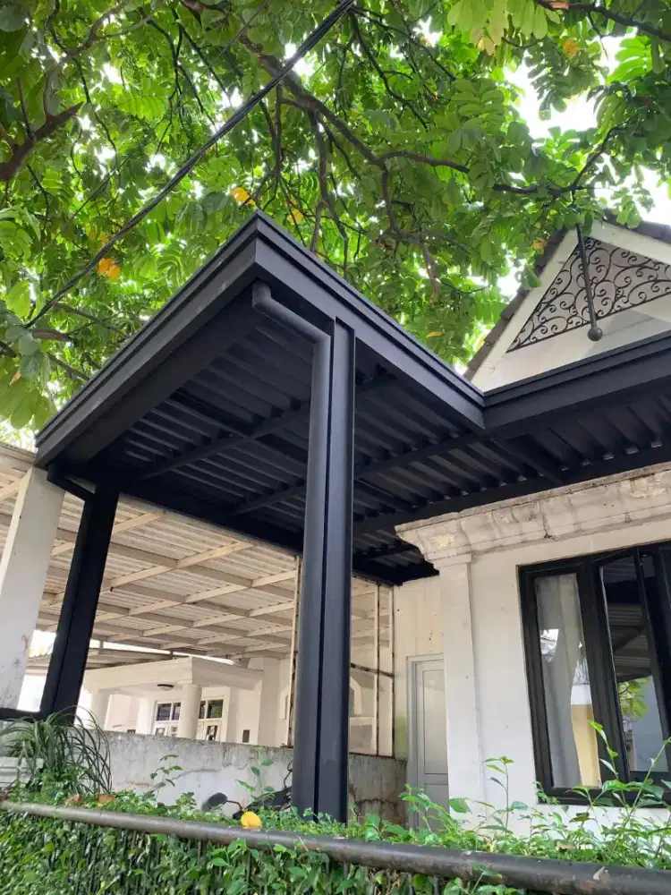 pemasangan kanopi minimalis