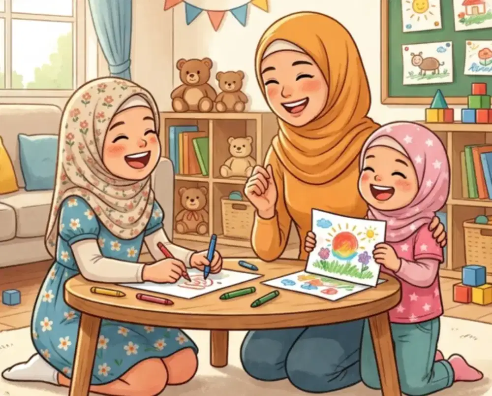 Dicari penjaga Anak perempuan usia 8 dan 5 tahun sekaligus berbenah