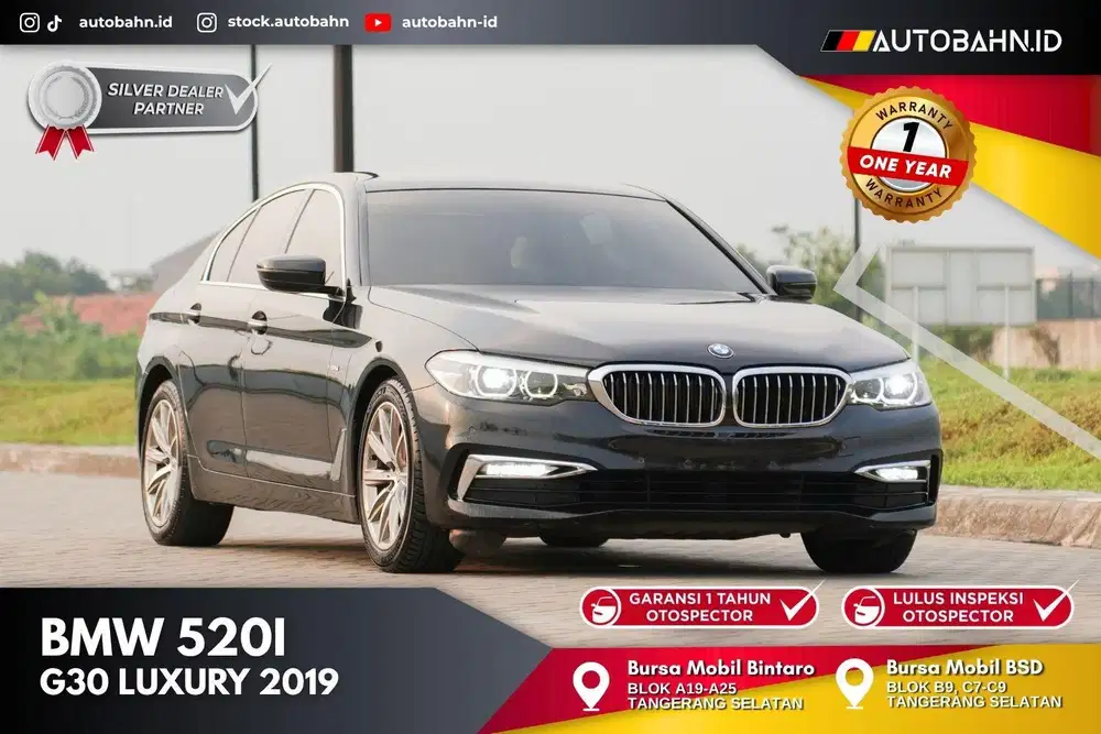 Bos Tibaaa! BMW 520i Luxury 2019 Black Luxury Rata Kanan! 320i