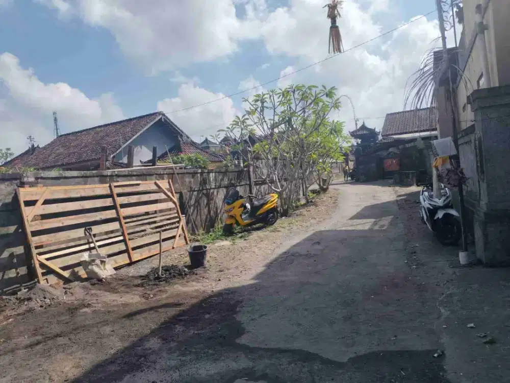 Tanah Sdh Tembok Keliling Free Pajak Hny 30Mtr Dr Raya Siulan Jl6mtr