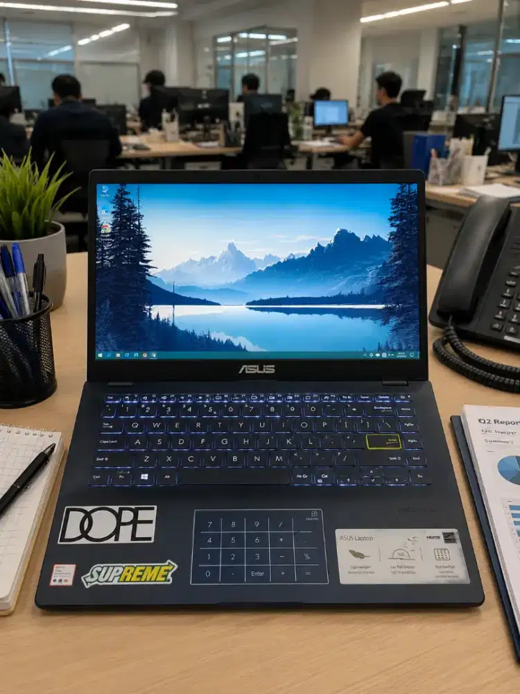Laptop Asus e410ka FHD intel N4500,ram ddr4 4+8gb virtual,Ssd nvme256