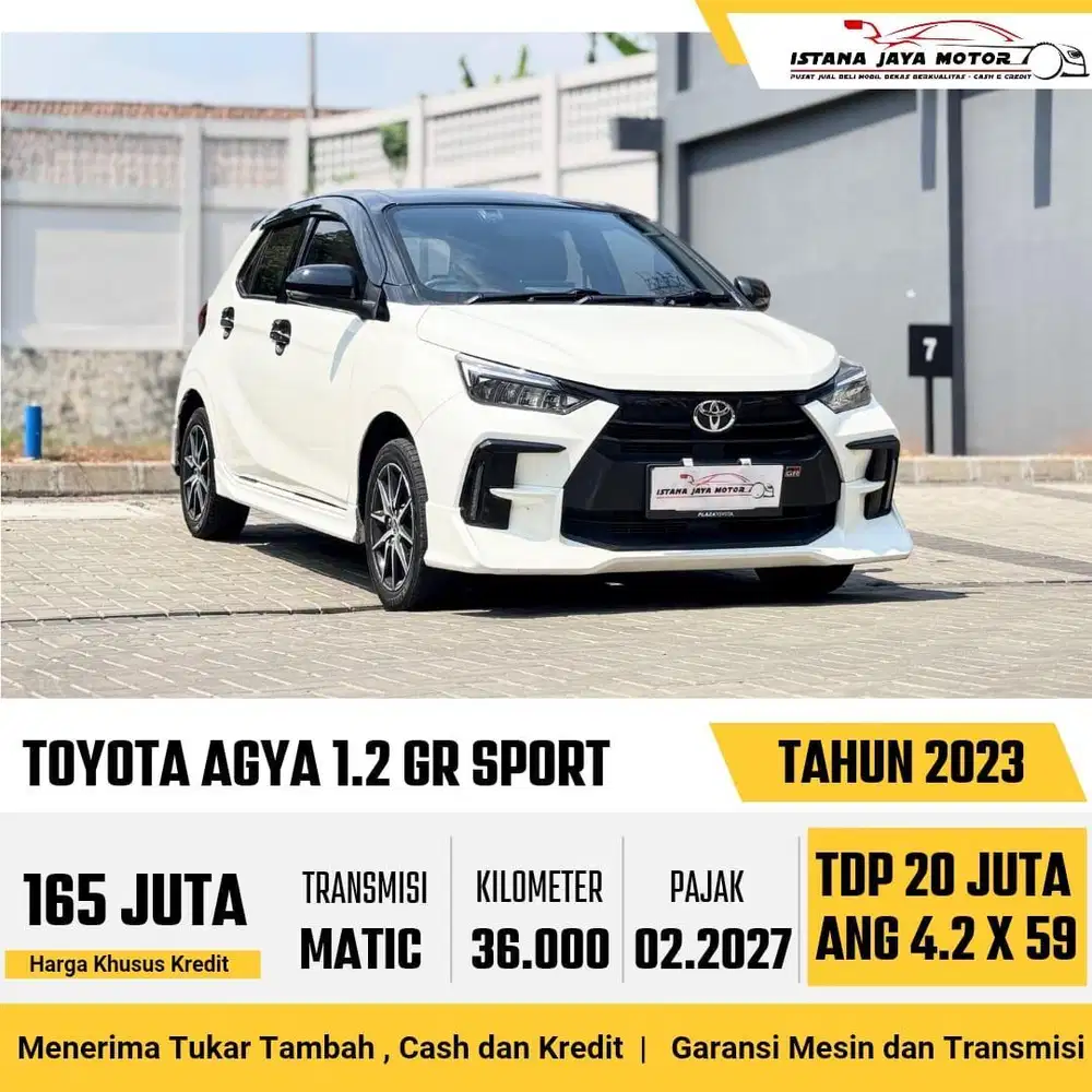 [RARE ITEM] Toyota Agya GR Sport 1.2 Automatic 2023