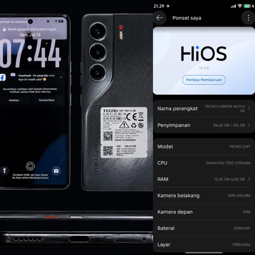 Tecno camoon 40 pro 5g