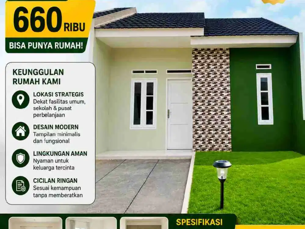 Rumah Nyaman Dekat Dengan Segala Fasilitas Di Parung Kuda Sukabumi