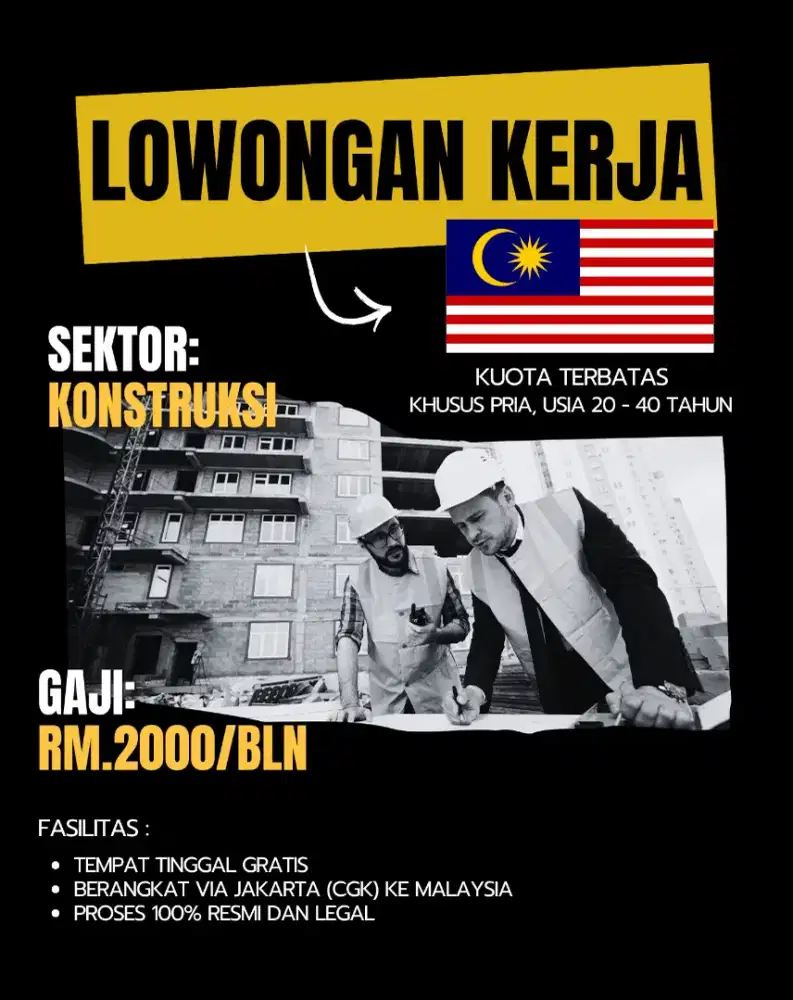 Lowongan kerja ke Malaysia
