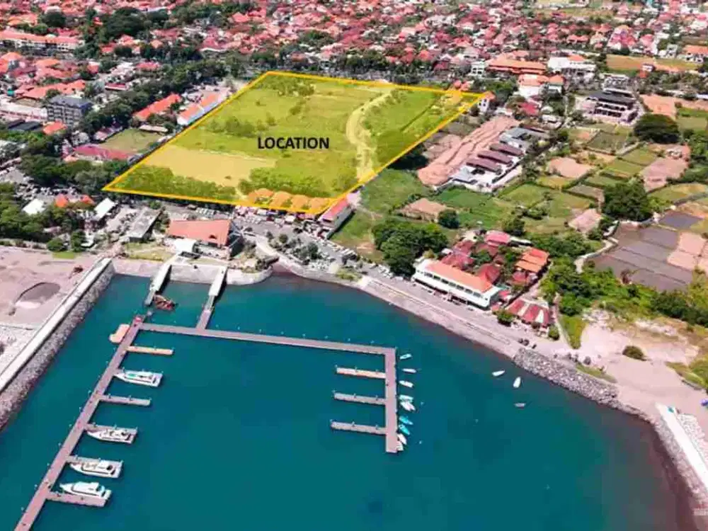 view pantai sanur 6.1 hektar tanah di jual strategis
