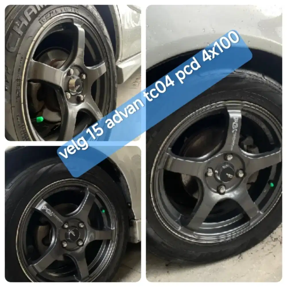 Velg 15 advan tc4 pcd 4x100 lebar 7 et40