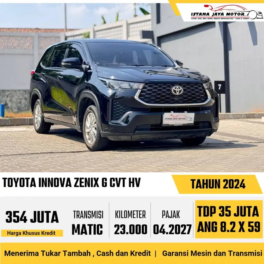 [KM 23RB] Toyota Innova Zenix G Hybrid 2.0 CVT Automatic 2024