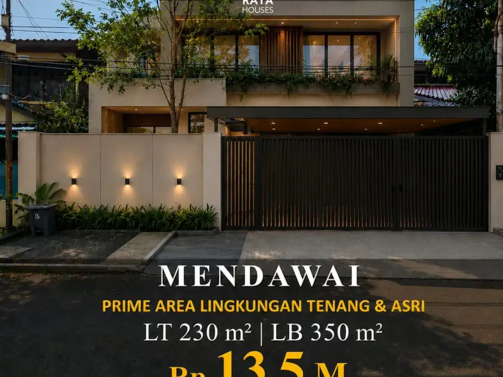 Dijual Rumah Mendawai 350m2 4 Kamar Carport 13.5M