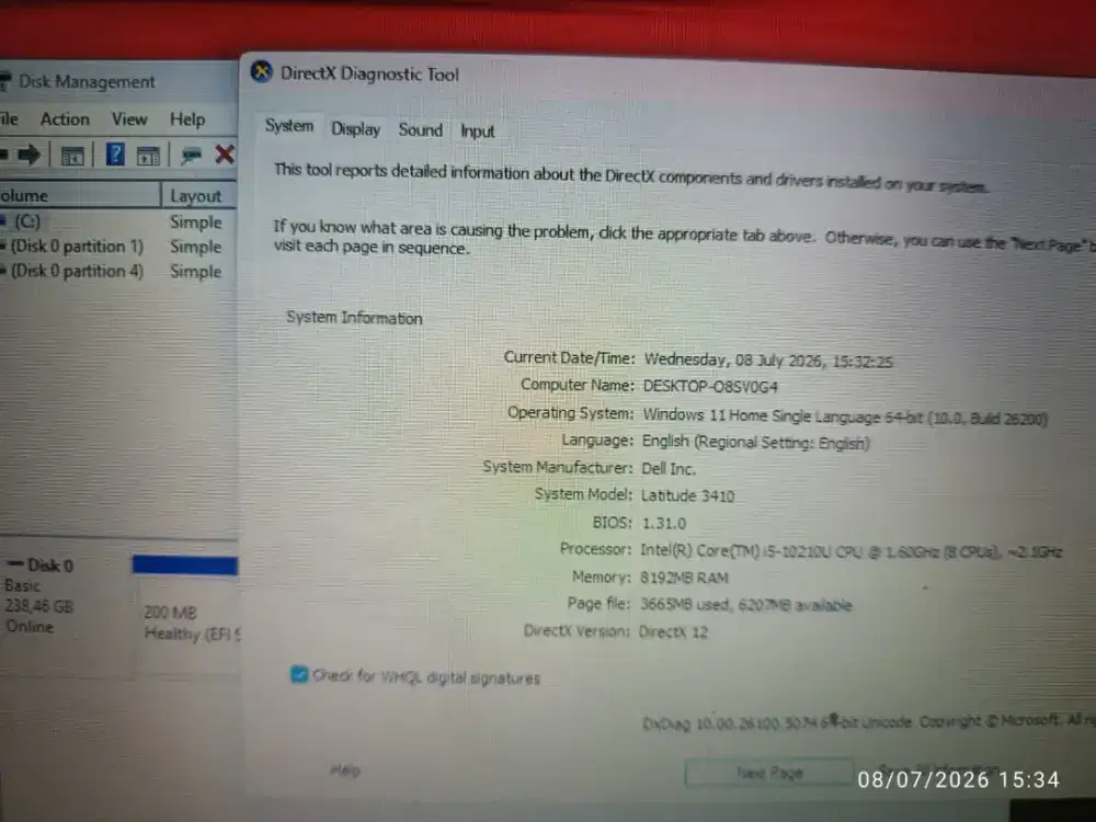 Laptop Dell Latitude 3410