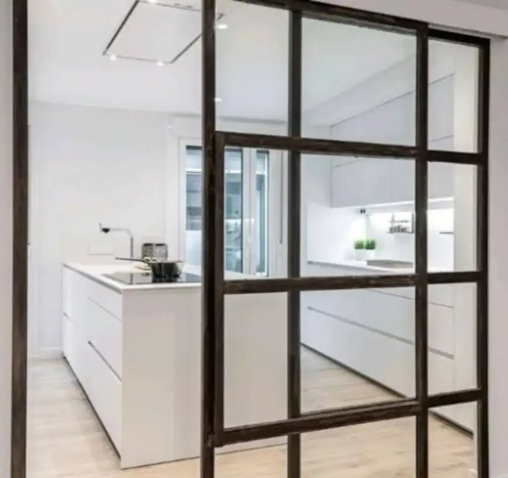 Partisi sekat ruangan aluminium kaca #315