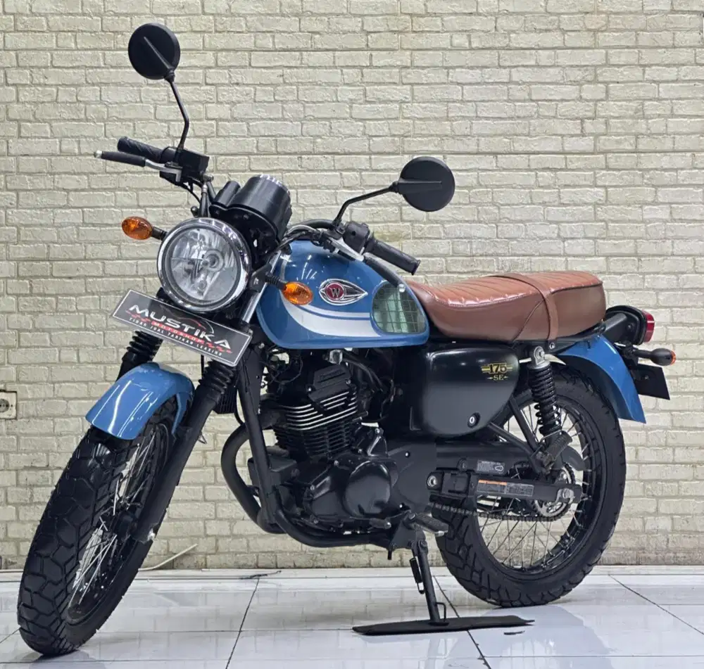Kawasaki W175 SE Biru favorit 2019 Unit Terawat - Zaky Mustika