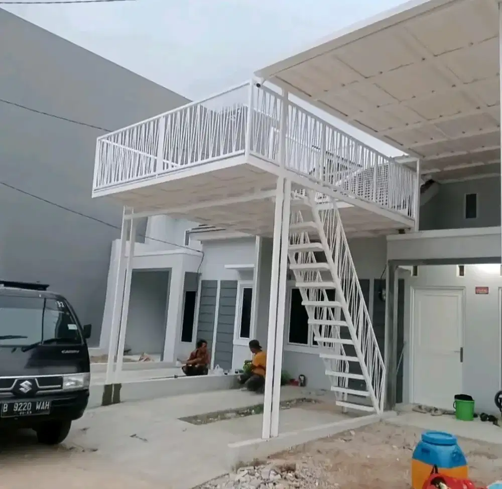 Kanopi balkon mezzanine dak besi