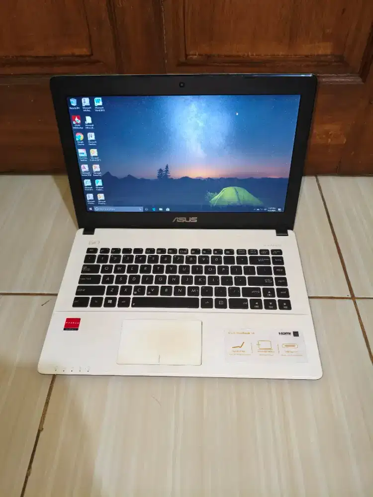 Laptop Asus X450E Ram 4gb SSD 128gb ngebuttt Siap pakai murah meriah