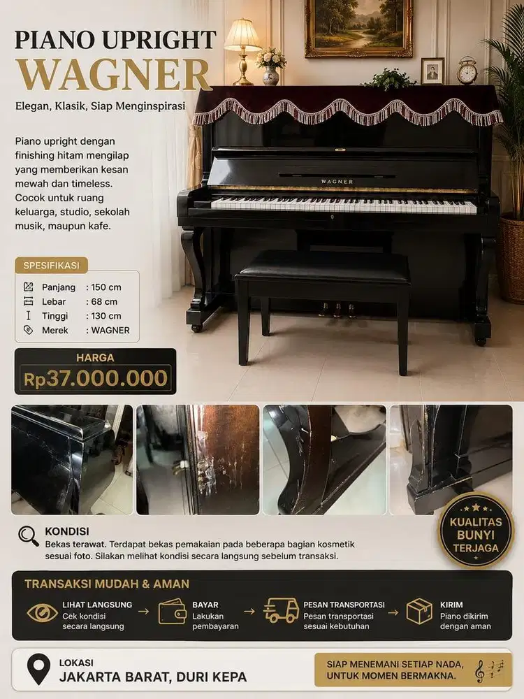 piano merek wagner