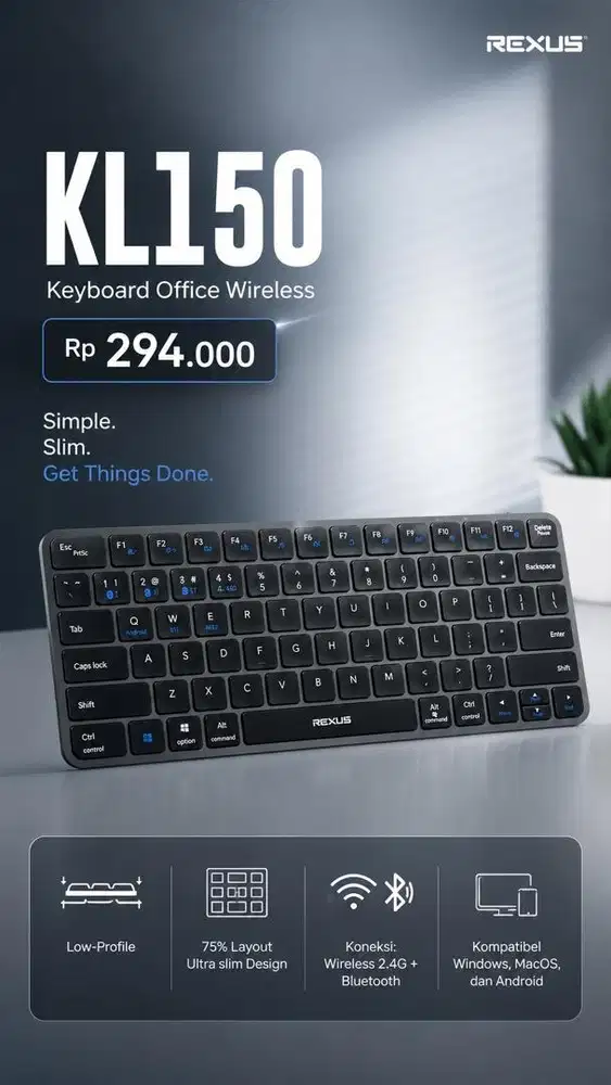 Keyboard rexus KL150 bluetooth