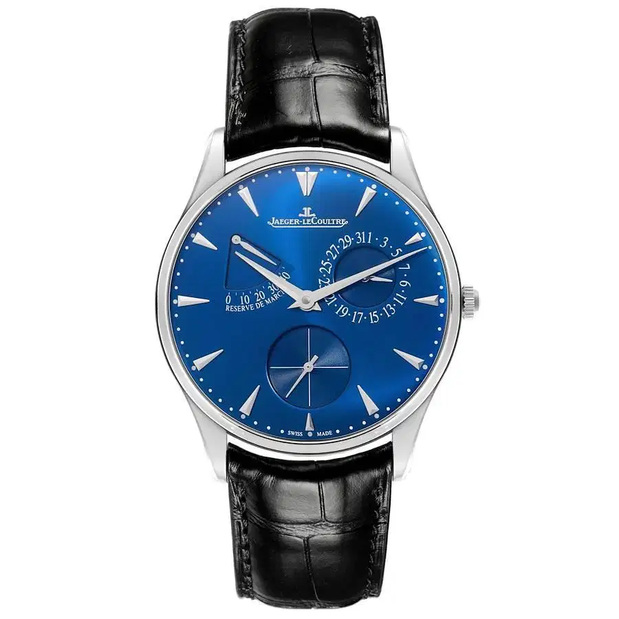Jaeger LeCoultre Master Ultra Thin Reserve de Marche Blue Dial 39m