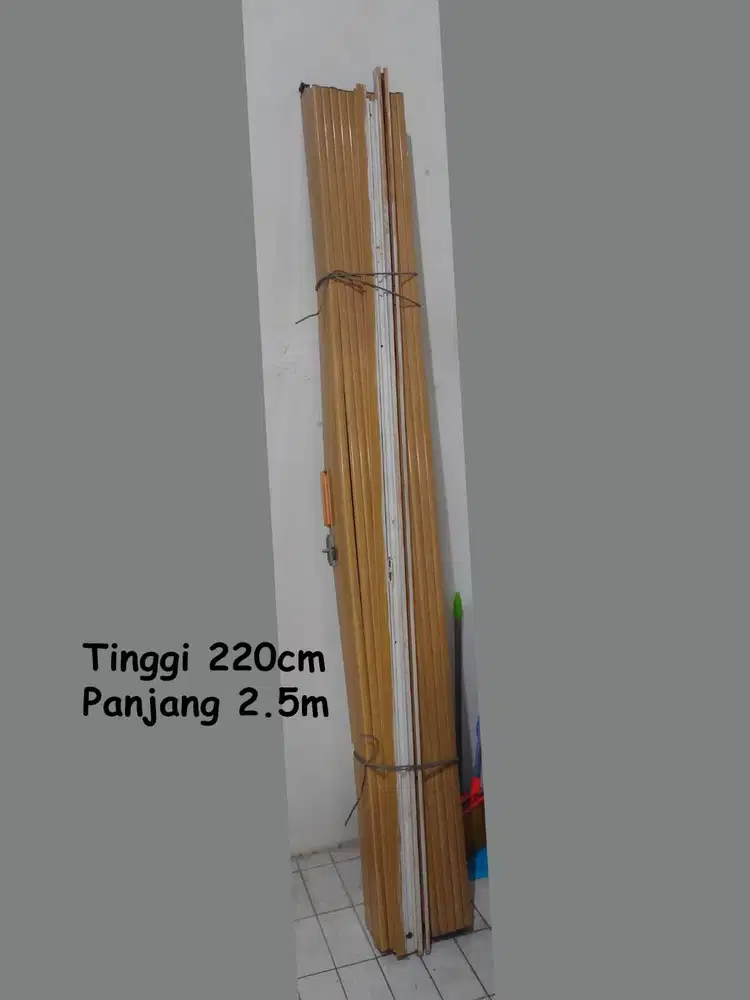 PVC Folding Door Pintu Krey Penyekat Ruangan panjang 2.5meter