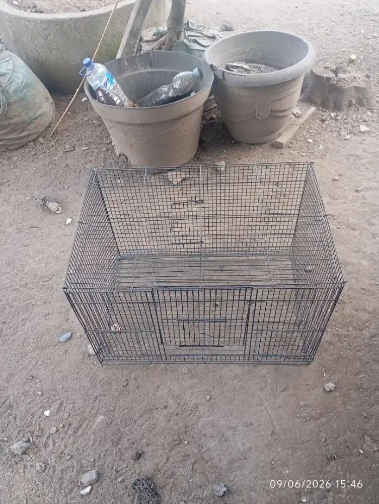 Kandang burung besi 60x35x35